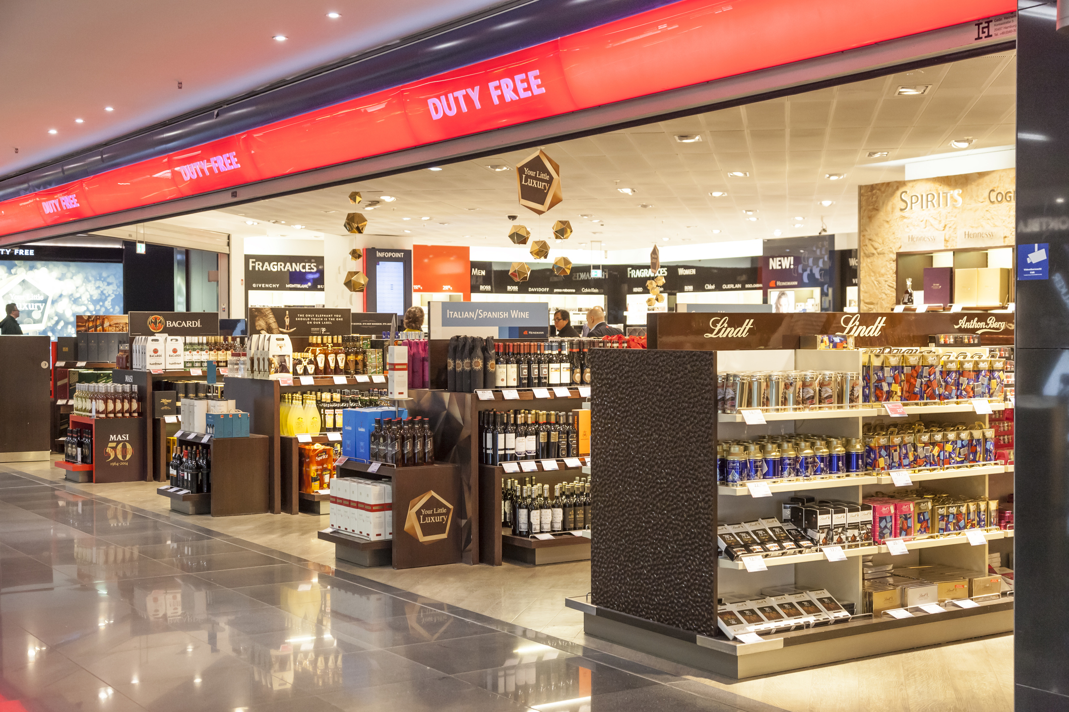 Duty Free alcohol at the Airport